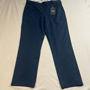 NEW Libin Men's Golf Pants Size 36 Navy Blue Stretch Performance Work Trousers